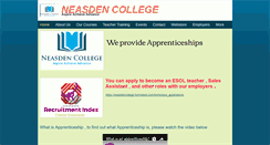 Desktop Screenshot of neasdencollege.com