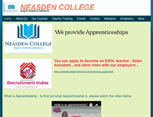 Tablet Screenshot of neasdencollege.com